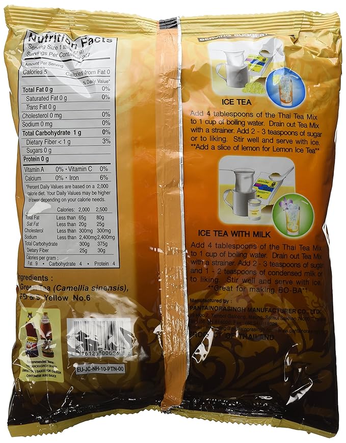 Pantainorasingh Thai Tea Mix 16-Ounce Bags (Pack of 4)