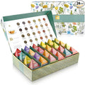 Teabloom - World's Finest Pyramid Tea Collection 24 Varieties of USDA Certified Organic &amp Kosher Teas - Black Tea Green Tea White Tea Oolong Tea and Herbal/Fruit Tea Blends