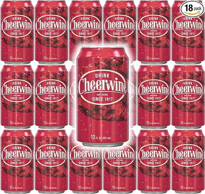 Cheerwine Soda 12 oz can (18 cans)