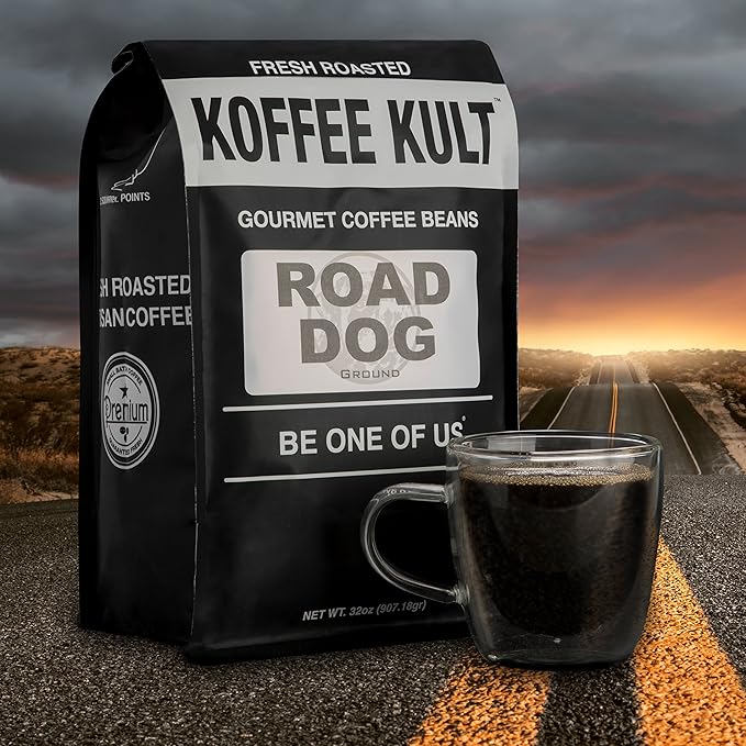 Koffee Kult Road Dog Dark Roast Coffee (ground coffee 32oz)