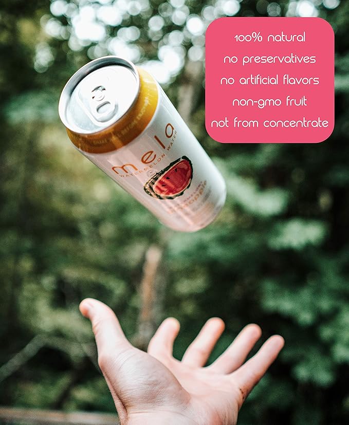 Mela Watermelon Water - Watermelon + Pineapple | 12 Pack | 100% Natural Watermelon Juice + Pineapple