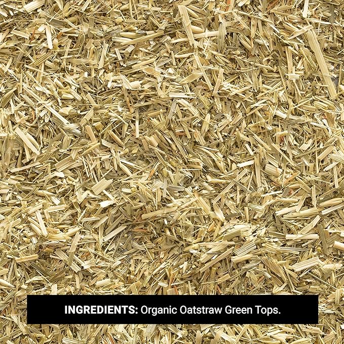 Frontier Co-op Organic Oatstraw Green Tops Cut and Sifted - Oat Straw Herb for Tea Bath Wellness Use - Kosher | 16 Ounce (Pack of 1)