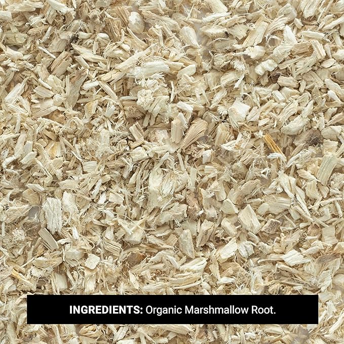 Frontier Co-op Organic Marshmallow Root Herb Cut and Sifted - For Marshmallow Root Tea Powder Capsules and More - Kosher | 16 Ounce (Pack of 2)
