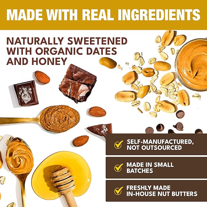 KiZE Energy Bars - Best Sellers Variety Pack - Gluten Free Dairy Free Options Non-GMO and High Protein Meal Replacement Energy Bars Clean and Simple Food Ingredients - 7-10g High Protein Snacks (