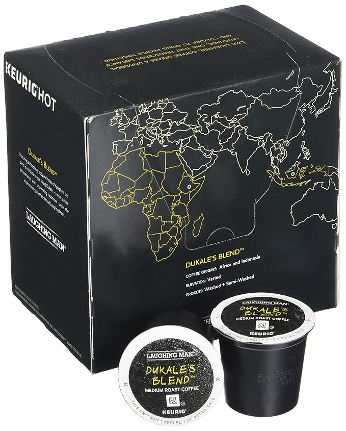 Laughing Man Dukale's Blend Coffee K-Cups (16 K-Cup Pods)