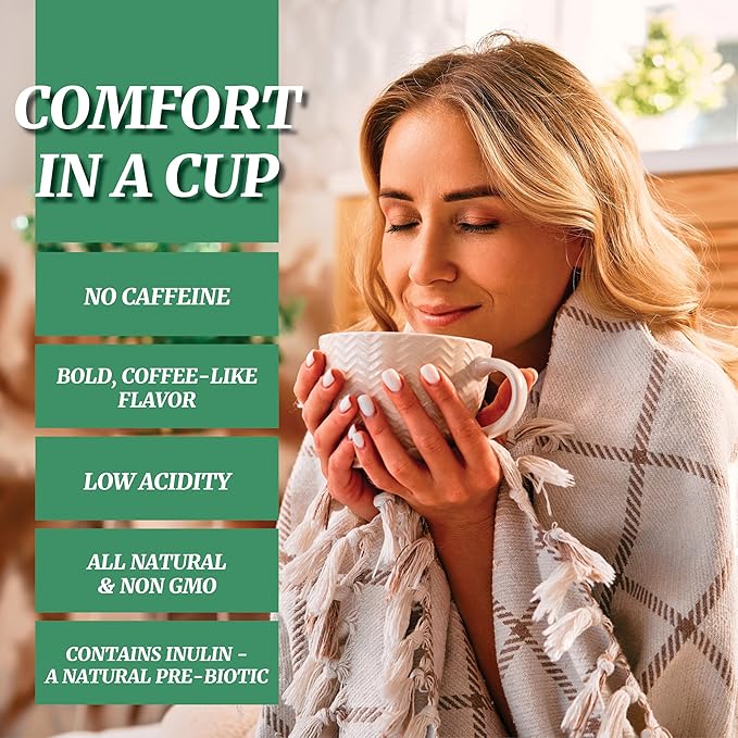 Cafix All Natural Instant Chicory Coffee Alternative Great-Tasting Rich and Bold Zero Caffeine - 7.05oz Jar (Pack of 4)