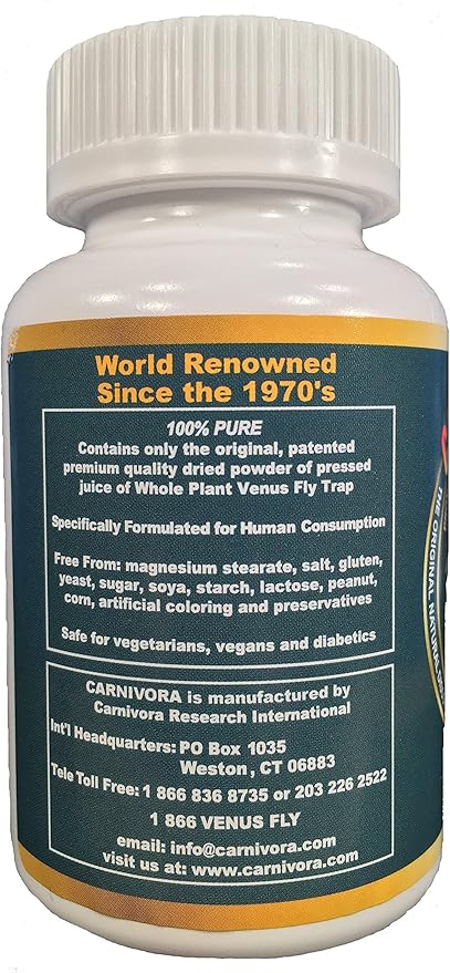 Carnivora Vegi-Caps - Gluten Free Vegan Friendly Capsules to Strengthen and Support Your Immune System (100 Capsules)