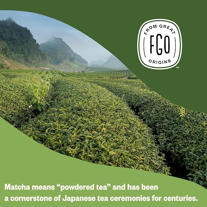 FGO Organic Matcha Green Tea Powder Japanese Culinary Grade for Cooking Baking and Smoothies 4 Ounce Resealable Bag Packaging May Vary (Pack of 1)