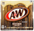 A&ampW Root Beer Soda 12 fl oz cans 24 pack