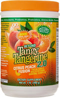 Youngevity Beyond Tangy Tangerine 2.0 Citrus Peach Fusion Multi-Vitamin &amp Mineral Complex - Made with Natural &amp Whole Foods | 8000 ORAC (3 Canisters)