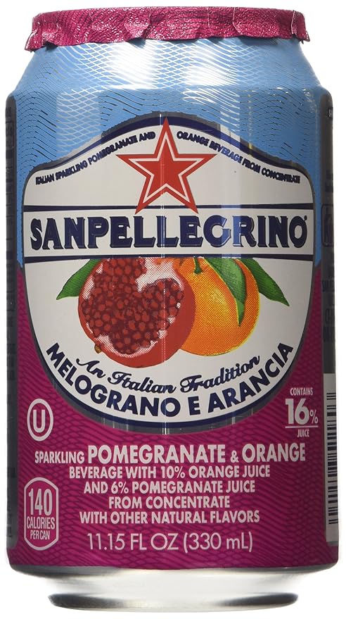 San Pellegrino Melograno E Arancia (Pomegranate &amp Orange) 11.15 Fl Oz 12 Pack
