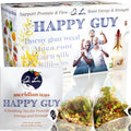 Dr. Lu’s Happy Tea for Guy | 100% Natural Energy Tea for Men | Supports Prostate Vitality &amp Fertility | 11-Herb Blend with Maca Corn Silk &amp Hibiscus in Corn Fiber Tea Bags Made in USA