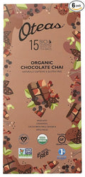 Oteas Organic Chocolate Chai Tea USDA Certified Organic Gluten Free &amp Non-GMO 15 Tea Bags (Pack of 6)