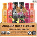 Karviva Organic Juice Cleanse for Glowing Skin Digestive Support &amp Craving Control with Sprouts Herbs &amp Marine Collagen – Low Sugar Prebiotic Fiber Antioxidants &amp Vitamins – 6 BPA-Free