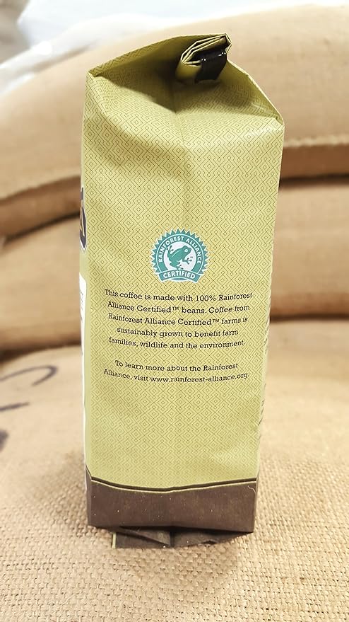 Verena Street 10 Ounce Ground Swiss Water Process Decaf Mississippi Grogg Decaffeinated Medium Roast Rainforest Alliance Certified Arabica Coffee (Pack of 2)