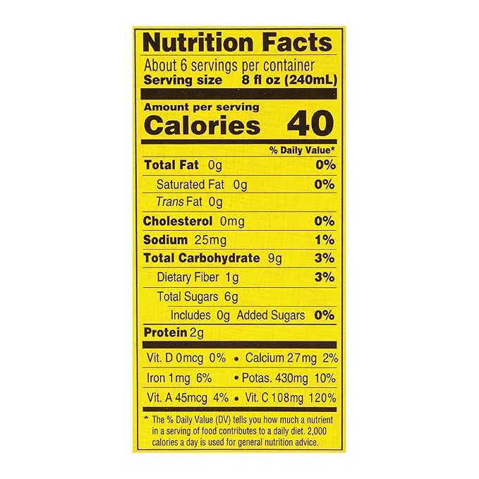 Red Gold Fresh Tomato Juice No Salt Added Kosher and Gluten Free 46 Ounce Can 2-Pack
