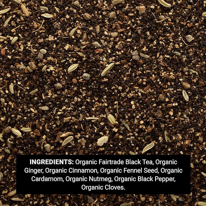 Frontier Co-op Chai Tea Certified Organic Fair Trade Kosher Non Irradiated 16 Oz