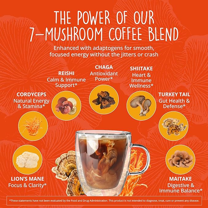 Happy Healthy Hippie Fungi Fuel Mushroom Coffee &amp Be Grounded Stress Relief Supplement