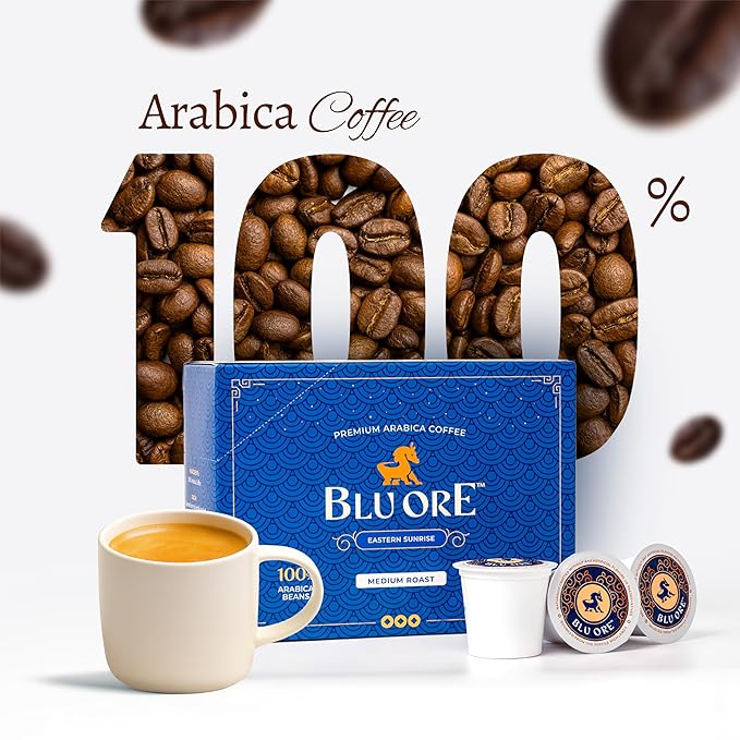 Blu Ore Premium Vietnamese Coffee Pods - Recyclable Single Serve K-Cup Compatible (24 Count) - 100% Arabica Coffee No Preservatives or Artificial Flavor (Medium Roast)