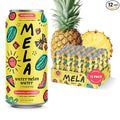 Mela Water Natural Watermelon Juice Drink Electrolytes &amp Antioxidants Natural Hydration Coconut Water Alternative Vitamin C No Added Sugar Pineapple (16.9 floz (Pack of 12))