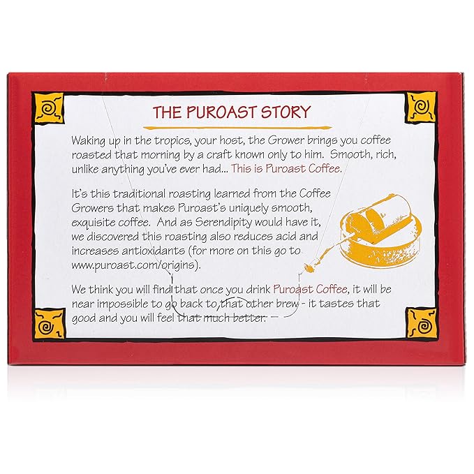 Puroast Low Acid Coffee| French Single Serve Pods | Dark Roast | High Antioxidants &amp High pH |No Bitter Aftertaste | Reduced Heartburn &amp GERD Friendly | 72 Count - Compatible with Keurig Brewe