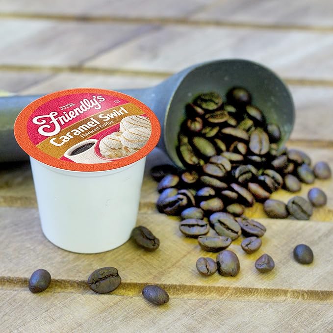 Friendly's Caramel Flavored Coffee Pods for Keurig K Cup Brewers Caramel Swirl 40 Count (Pack of 1)