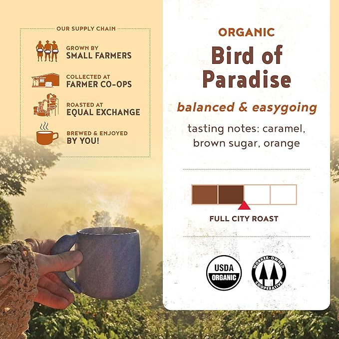 Equal Exchange Organic Coffee Bird of Paradise Bulk Coffee 5 Pound