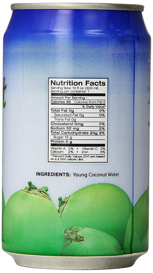 Amy &amp Brian Coconut Water Original 10 Fl Oz (Pack of 24)