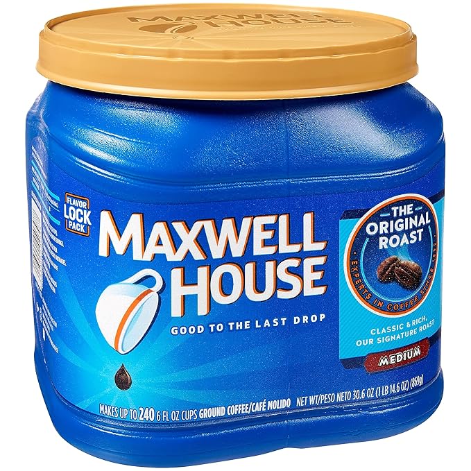 Maxwell House 04648 Coffee Regular Ground 30.6 oz Canister