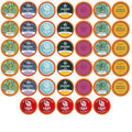 Two Rivers Coffee Tea Pods Compatible with K Cup Brewers Including 2.0 Variety Sampler Assorted Tea Pack 5 Cups Of Each Flavor 40 Count