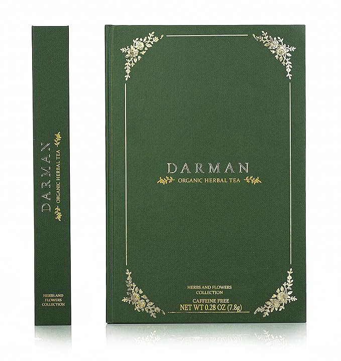 DARMAN Herbal Organic Tea Green book- 12 items (6 types x 2)