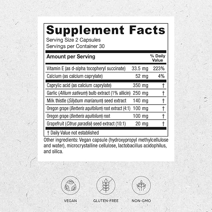Vitanica Candidastat Balanced Support Vegan 60 Capsules