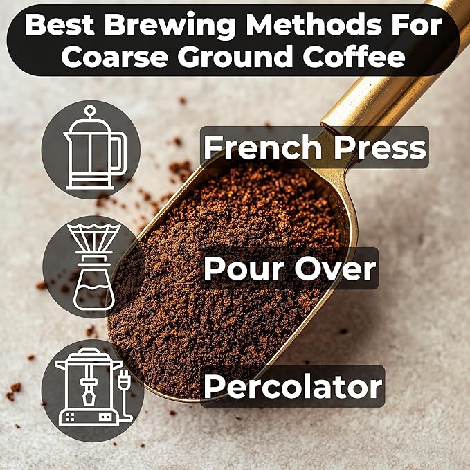 Lonestar - Freshly Roasted After Your Order – Specialty Grade Low Acid Artisanal Medium to Dark Roast Coarse Ground Bean Coffee No Bitterness Ethically Sourced 12OZ Compostable Bag