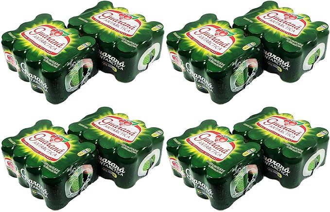 Guarana Antarctica 350ml | 11.83 Fl.Oz (Pack of 24) by Brex America Pack of 4