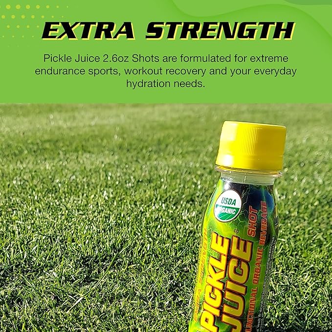 Pickle Juice Sports Drink Shots Ultra - Relieves Cramps Immediately - Electrolyte Pickle Juice Shots for Day &amp Night Time Leg Cramp Relief - 2.6 oz 12 Pack