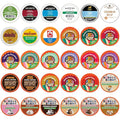 Decaf Coffee Pods Variety Pack Sampler Assorted Unflavored &amp Flavored Coffee Pods Compatible with Keurig K Cups Brewers Decaffeinated Coffee Capsules 30 Count - No Duplicates (Pack of 1)