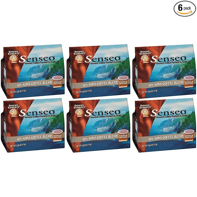 Senseo Coffee Pods Kona Blend16 Count (Pack of 6)