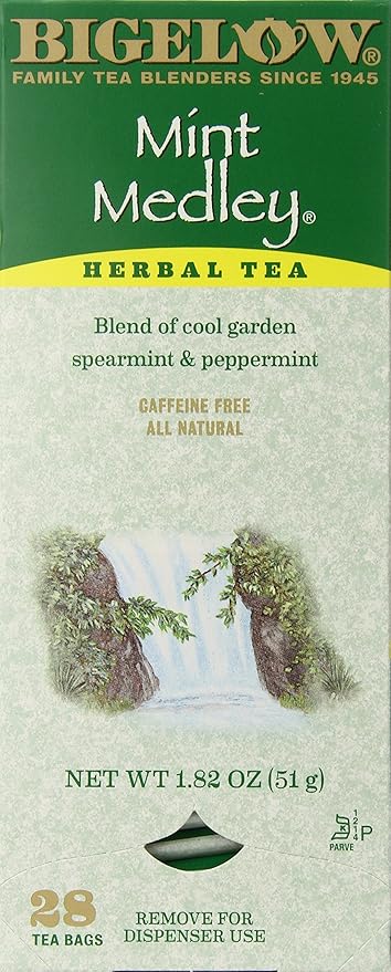 Bigelow Mint Medley Herbal Tea 28 Count (Pack of 6)
