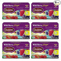 Celestial Seasonings Wild Berry Zinger Herbal Tea Caffeine Free 20 Tea Bags Box (Pack of 6)