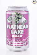 Flathead Lake Soda Pop (Huckleberry Cans) (24 Pack)