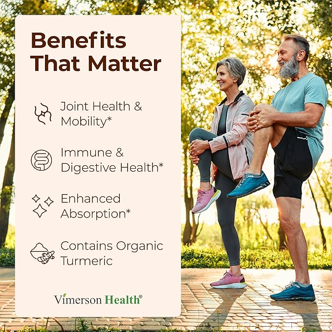 Turmeric Curcumin Supplement with Black Pepper Extract - High Potency Organic Turmeric 1200mg &amp 95% Curcuminoids for Joint &amp Digestive Health - Joint Support Supplement - 60 Curcuma Capsules -