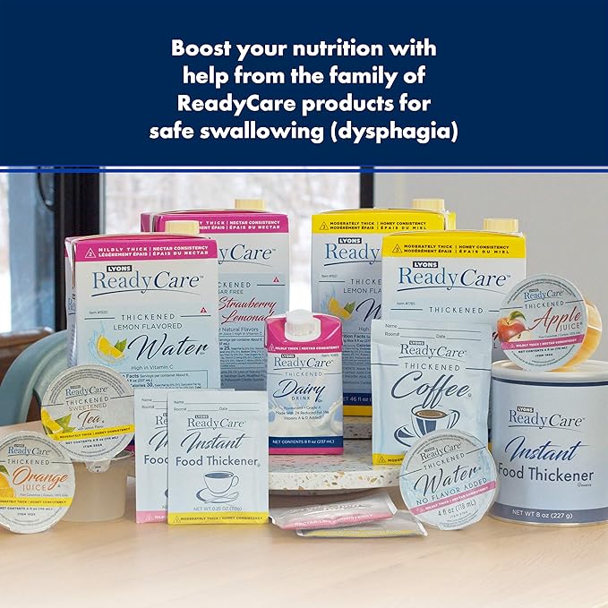 Lyons ReadyCare Thickened Hot Coffee Packets for Dysphagia &amp Swallowing Difficulty - Nectar Consistency Level 2 Mildly Thick (75 Pack)