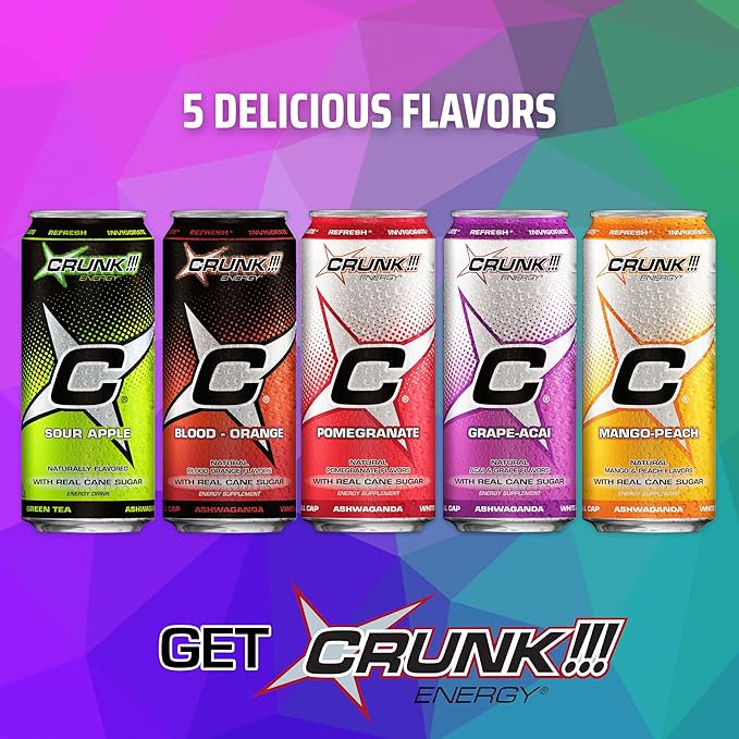 CRUNK!!! Energy Grape-Acai 16oz 24pack