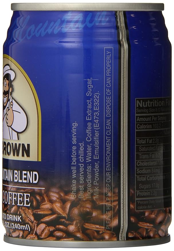 Mr. Brown Iced Coffee Blue Mountain 8.12 Ounce (Pack of 24)