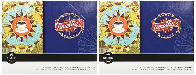 Timothy's World Coffee Morning Blend K-Cup Portion Pack for Keurig K-Cup Brewers 24-Count (Pack of 2)