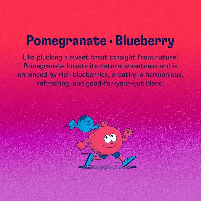 Health-Ade Pomegranate Blueberry Kombucha Organic Drink 12-Pack (11.5 Fl Oz Cans) - Fermented Tea with Probiotics Detoxifying Acids Supports Gut Health - Non-GMO Vegan Gluten-Free
