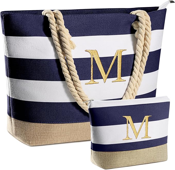 YOOLIFE Beach Bags for Women - Travel Canvas Beach Tote Pool Waterproof Bag Travel Essentials Gifts for Women Birthday