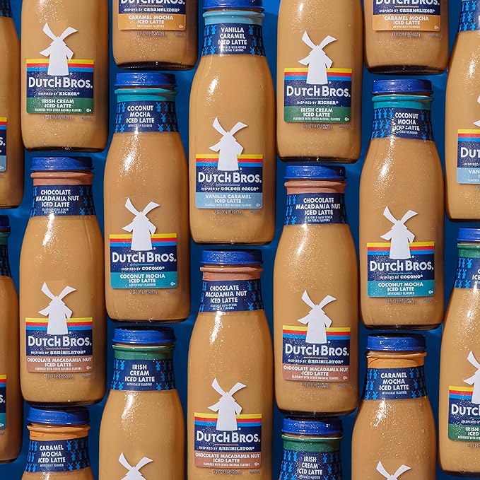 Dutch Bros® Vanilla Caramel Iced Latte Inspired by Golden Eagle® 12-13.7 Fl Oz Bottles