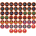 Two Rivers Coffee Dark Roast Coffee Pods Sampler Compatible with K Cup Brewers Including 2.0 Single Serve Variety Pack 52 Count