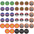 Perfect Samplers High Caffeine Coffee Pods Variety Pack - Sample The Strongest Coffee From the Top Brands with Our Extra Caffeine Sampler of 40 Pods Compatible with Keurig K Cup Makers